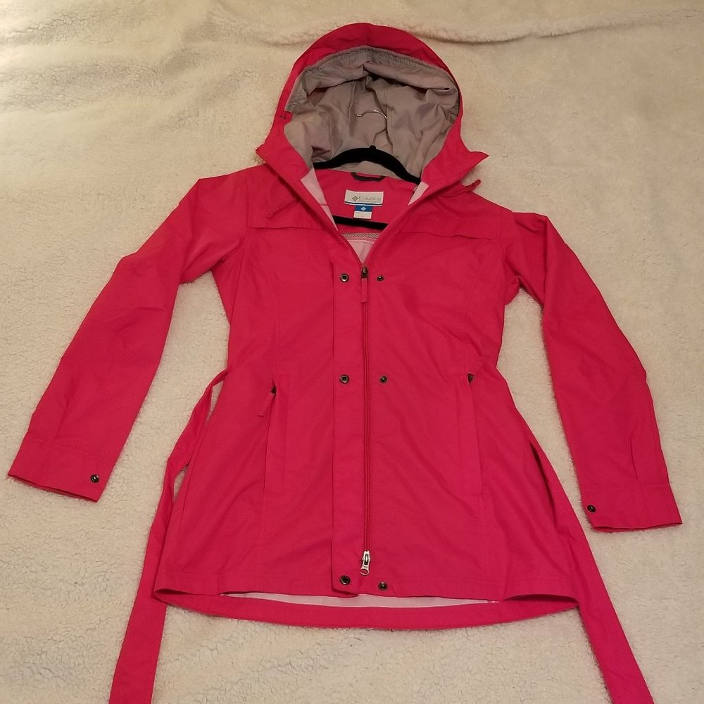 EUC Columbia Pink Waterproof Raincoat